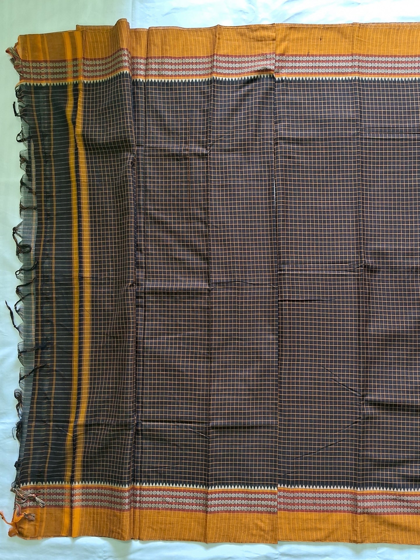 BLACK NARAYANPET HANDLOOM COTTON SUIT