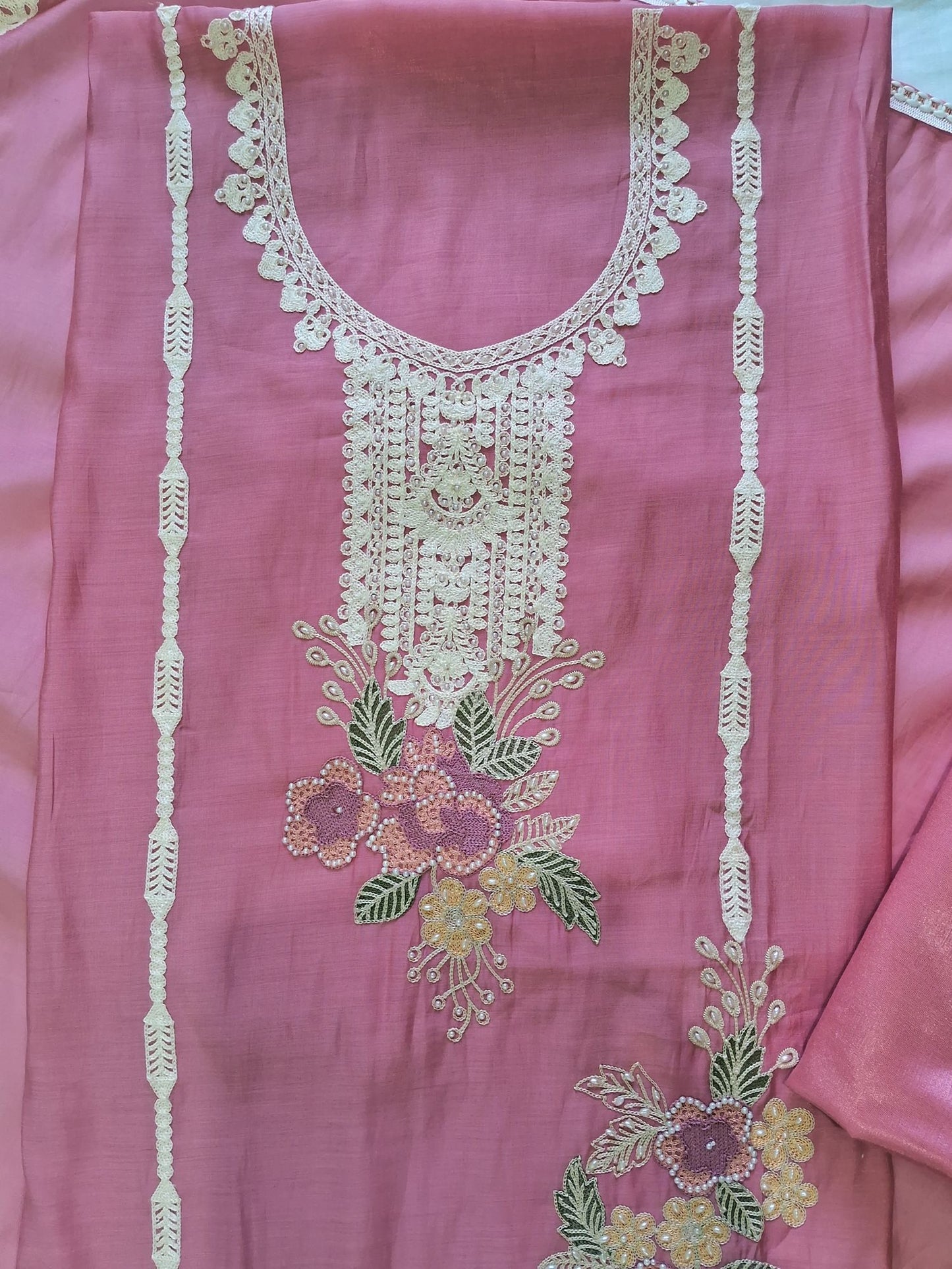 GULNAAR BLUSH PINK EMBROIDERED SUIT