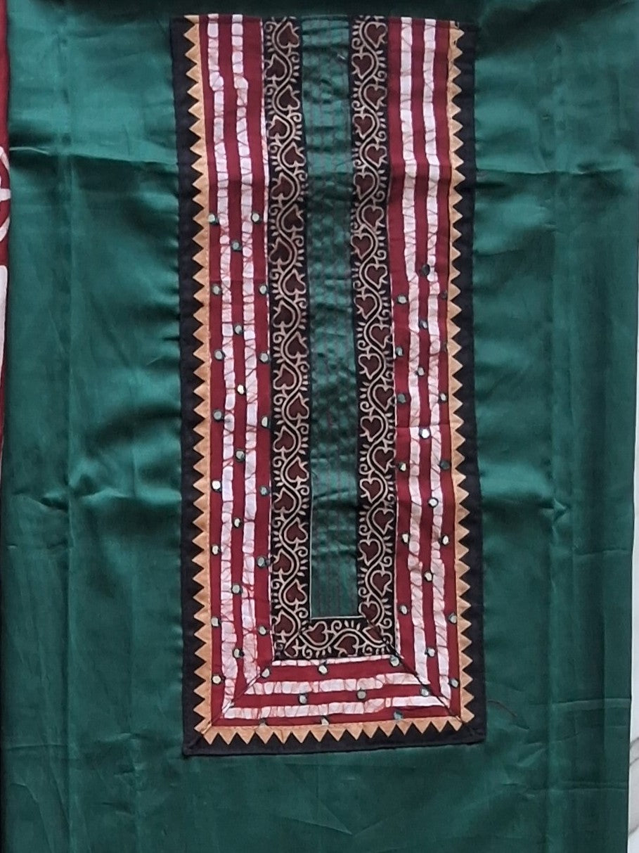 BOTTLE GREEN JAAM COTTON SUIT