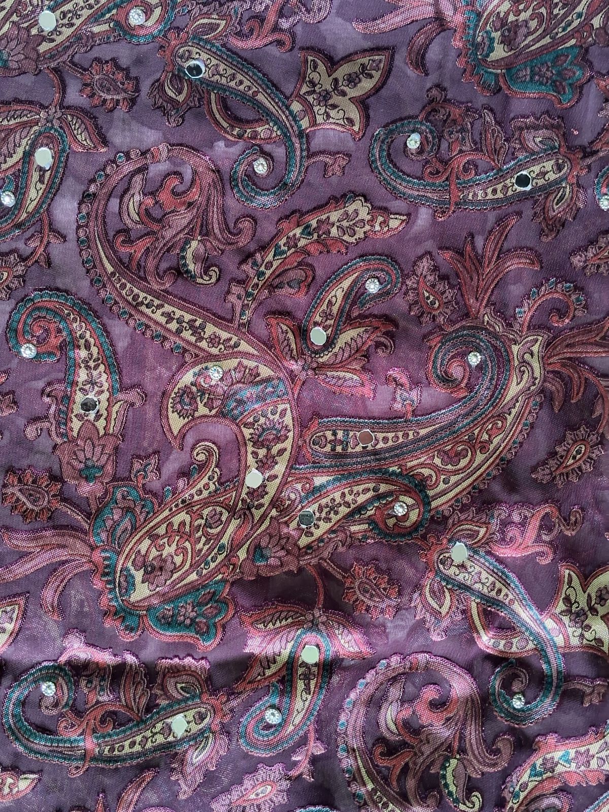 IVORY MAROON BRASSO CHIKANKARI SUIT