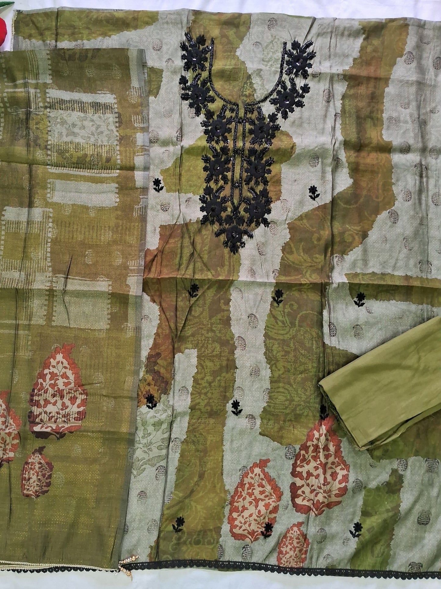 MEHENDI GREEN FINE MODAL SUIT