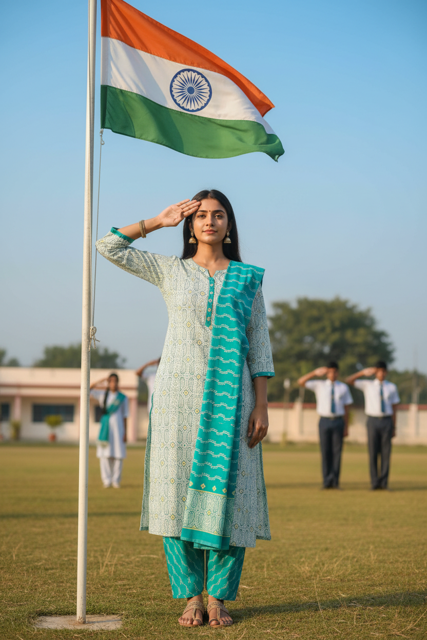 NAZAARA AQUA PAISLEY PURE COTTON SUIT