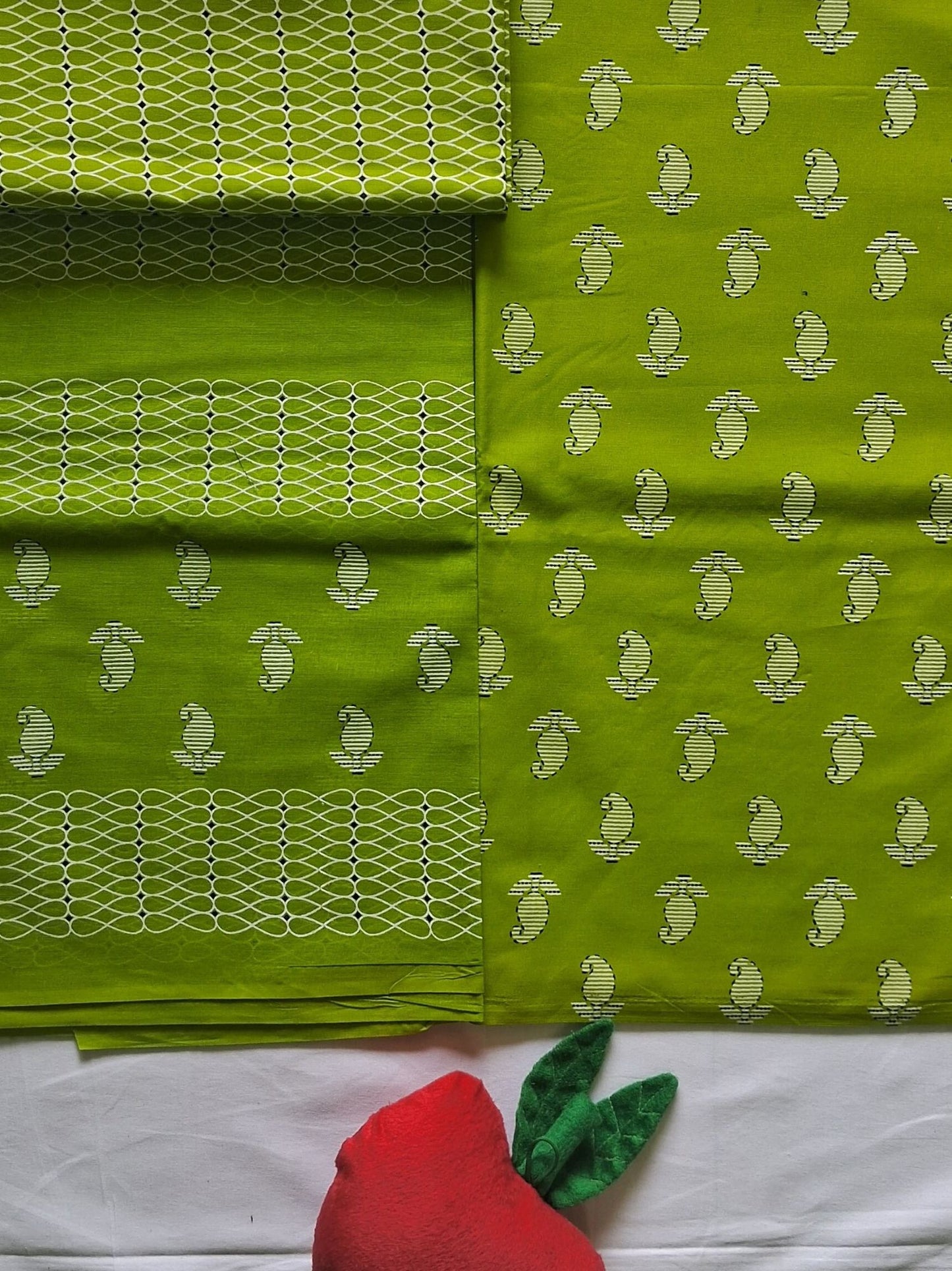NAZAARA LIME MEADOW PURE COTTON SUIT