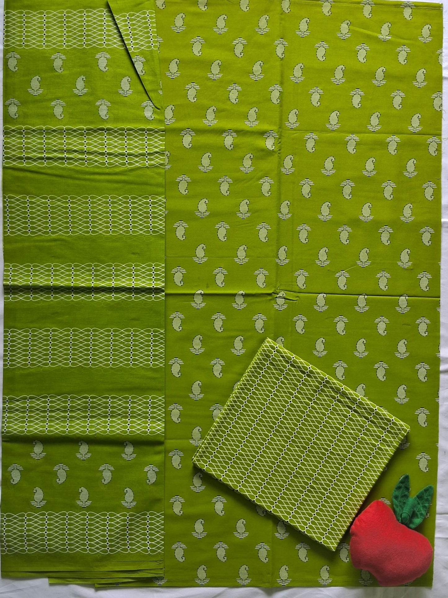 NAZAARA LIME MEADOW PURE COTTON SUIT