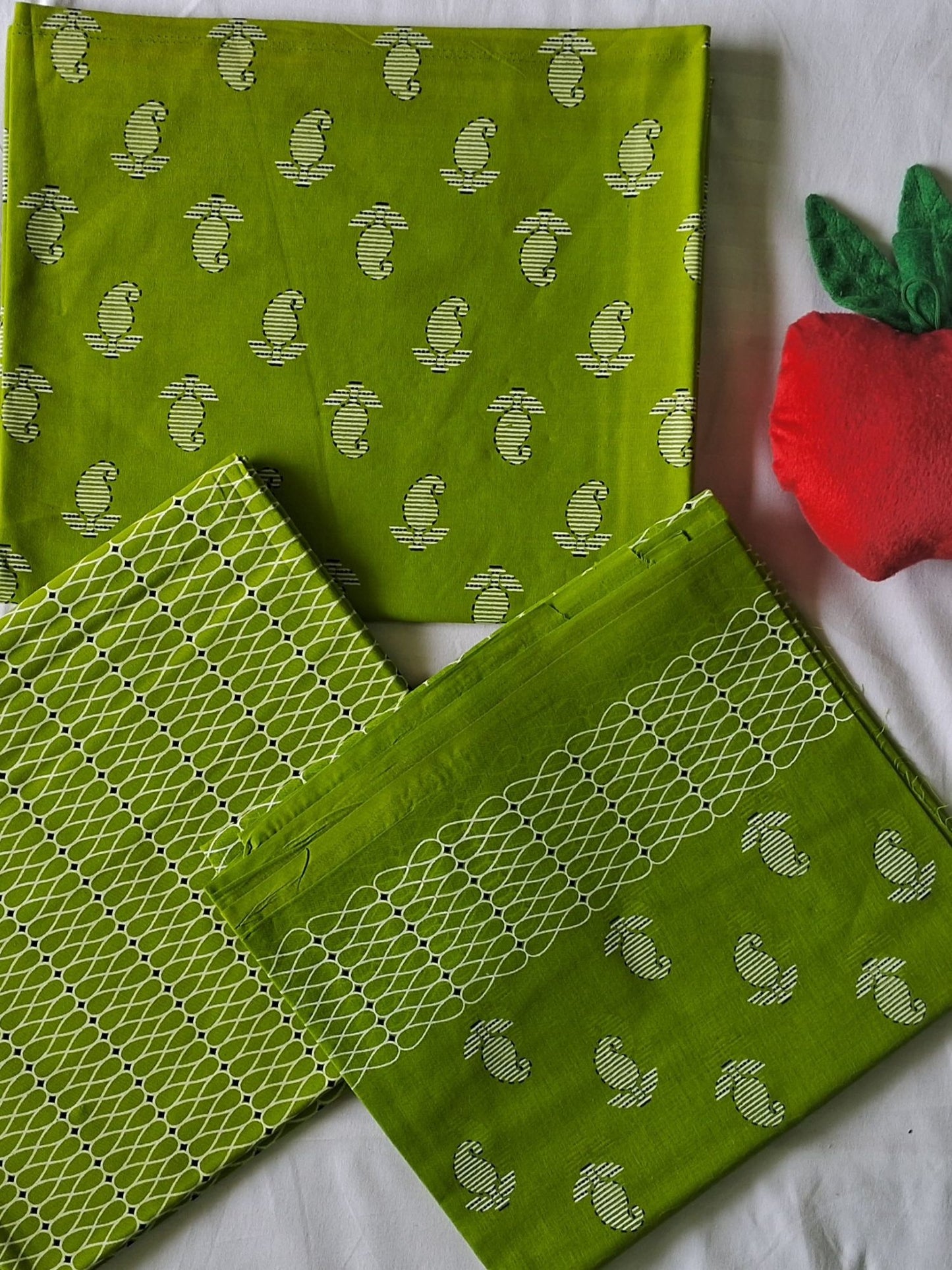 NAZAARA LIME MEADOW PURE COTTON SUIT
