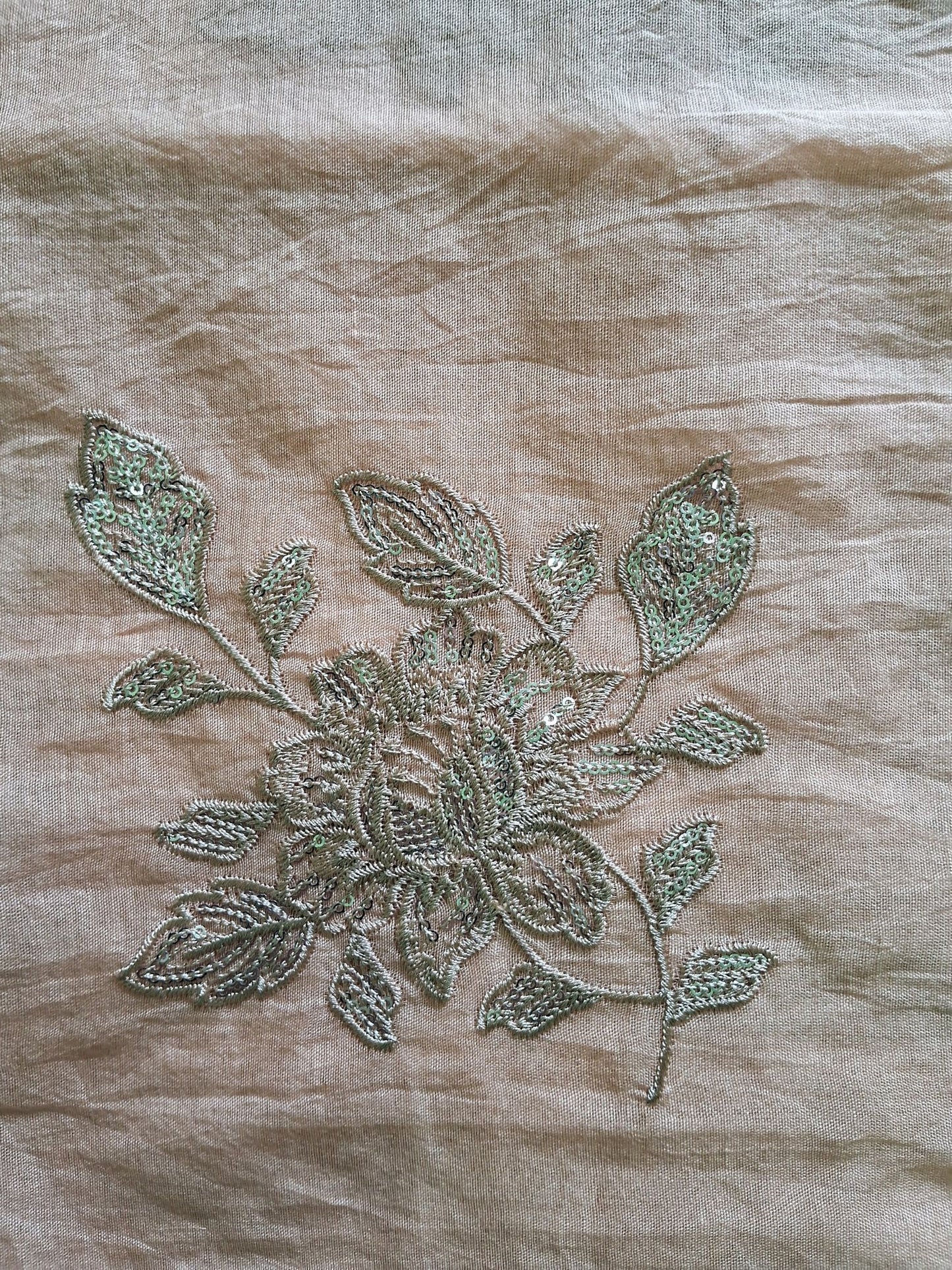 PEACH MUL CHANDERI SUIT