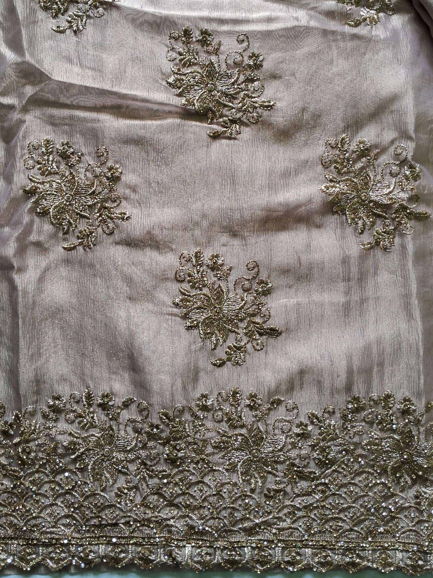 ROSE GOLD SHIMMER ORGANZA SUIT