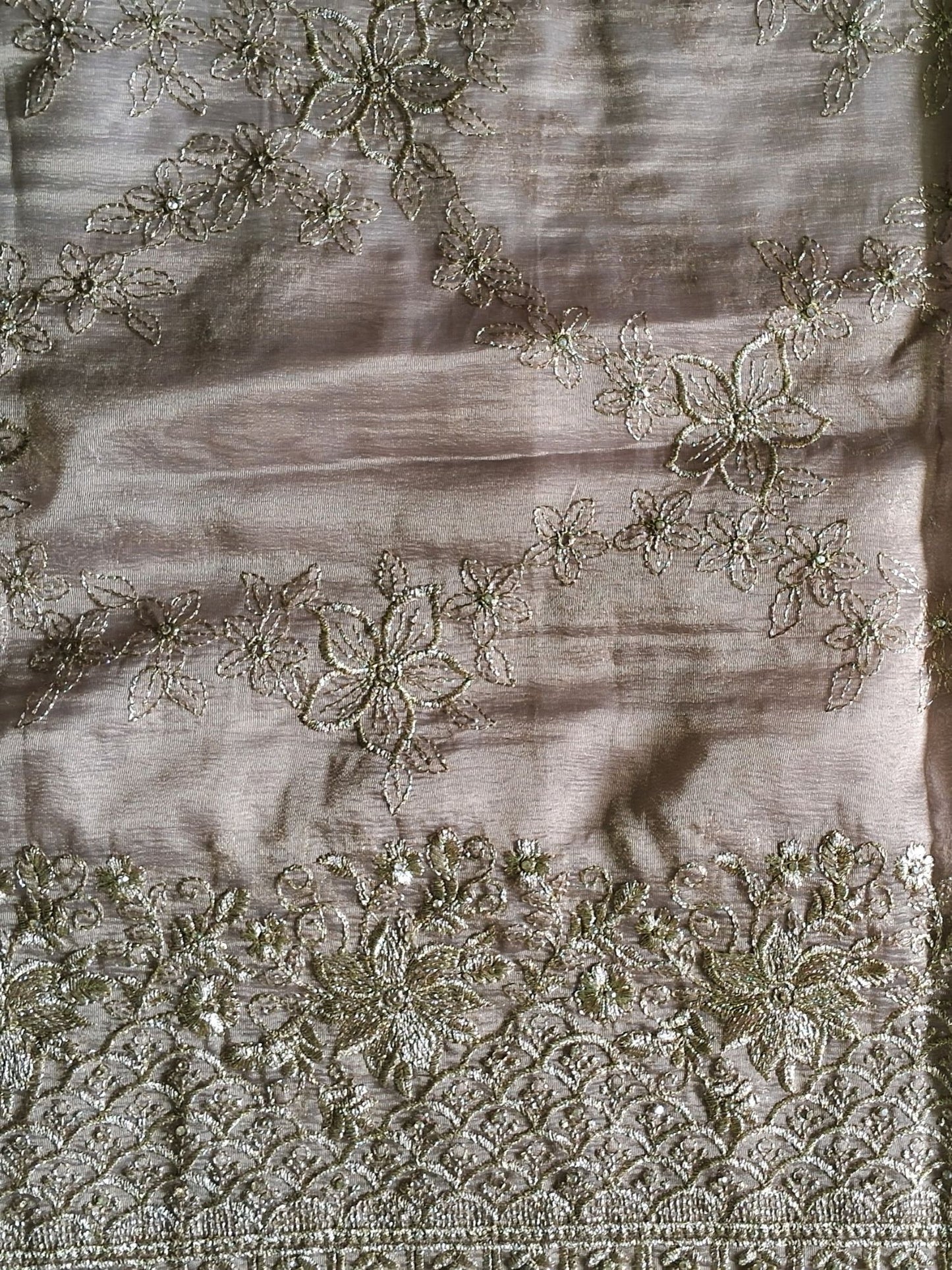 ROSE GOLD SHIMMER ORGANZA SUIT