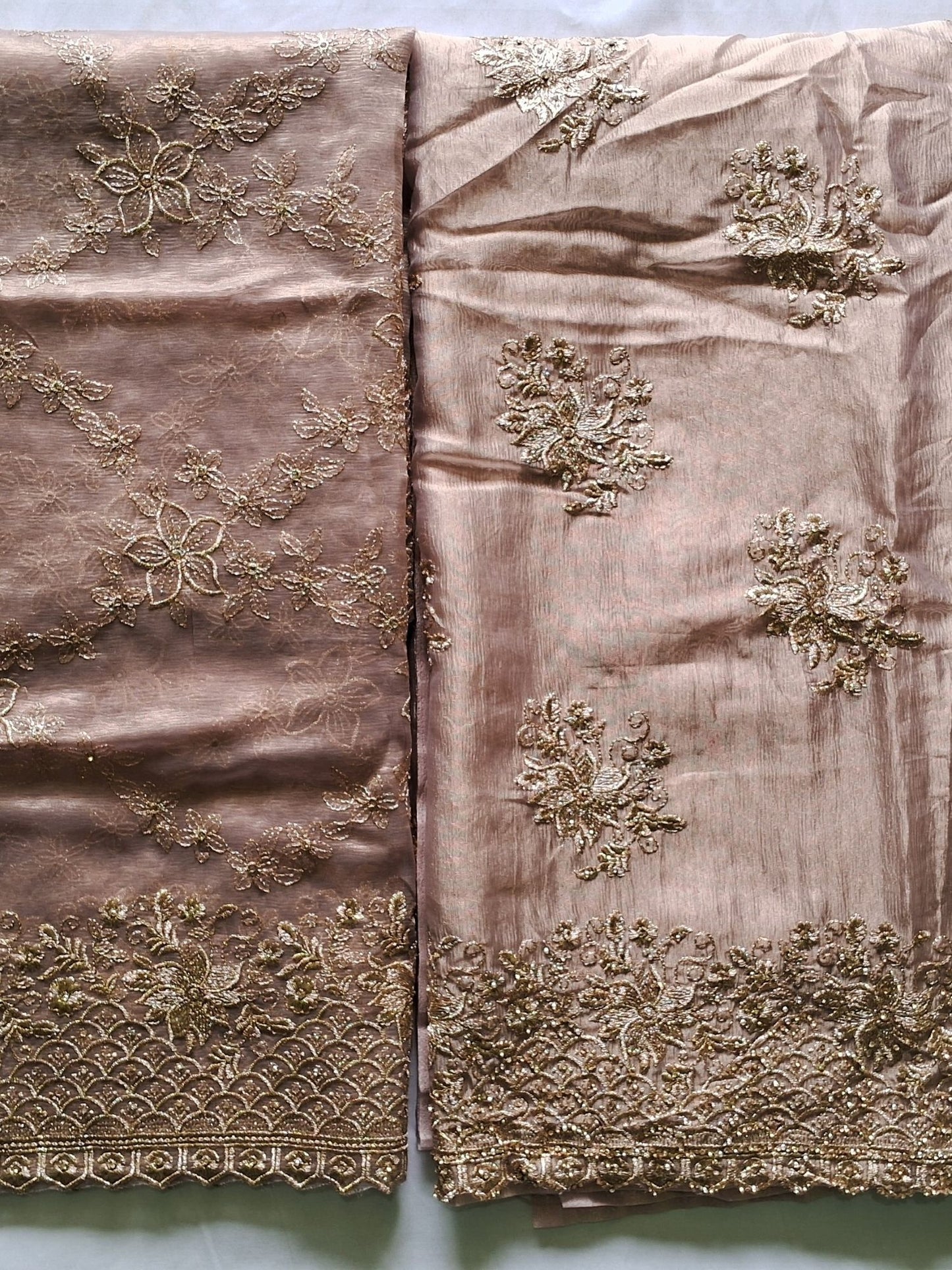 ROSE GOLD SHIMMER ORGANZA SUIT