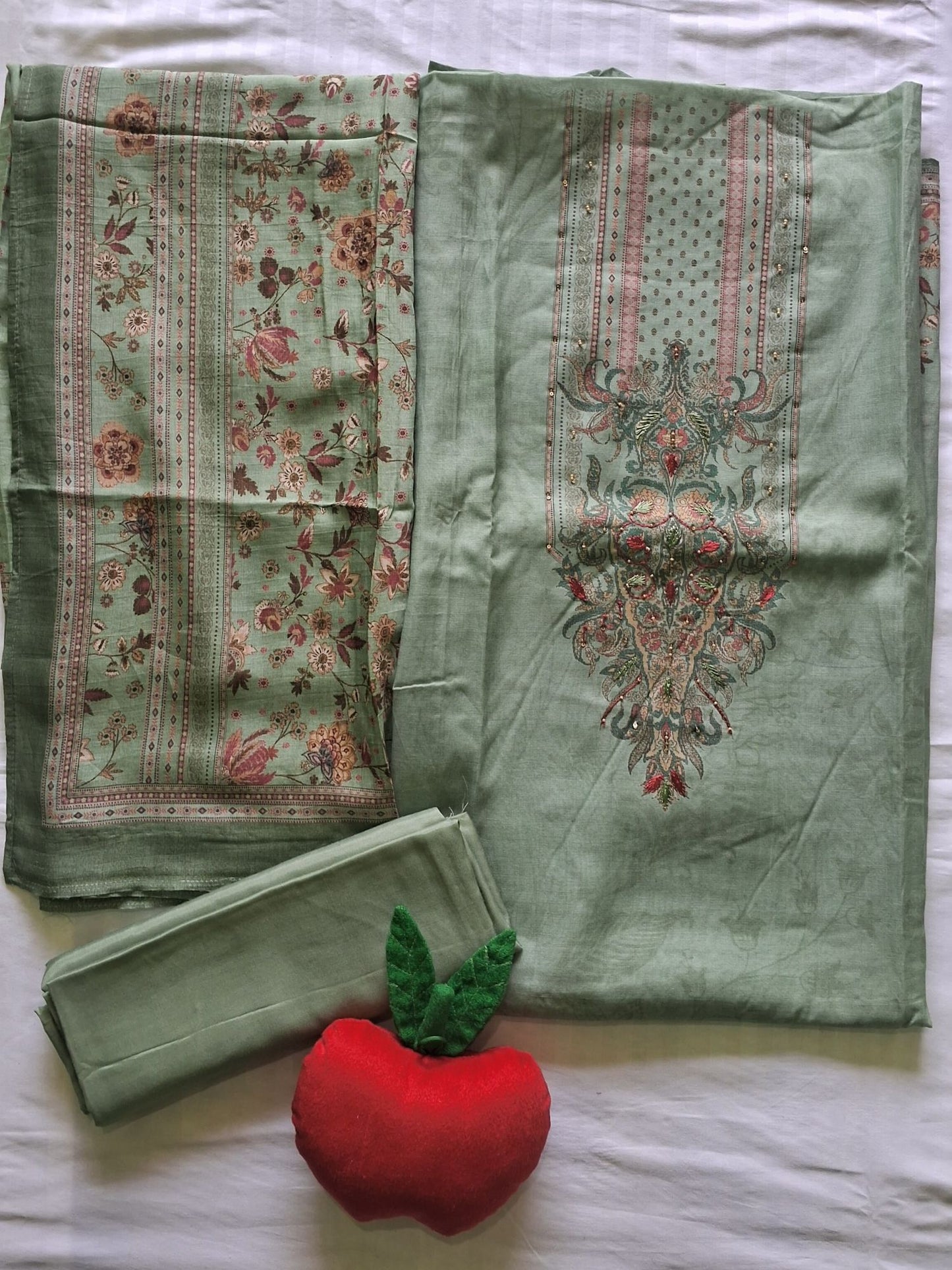 SAGE GREEN MUSLIN KATLI WORK SUIT