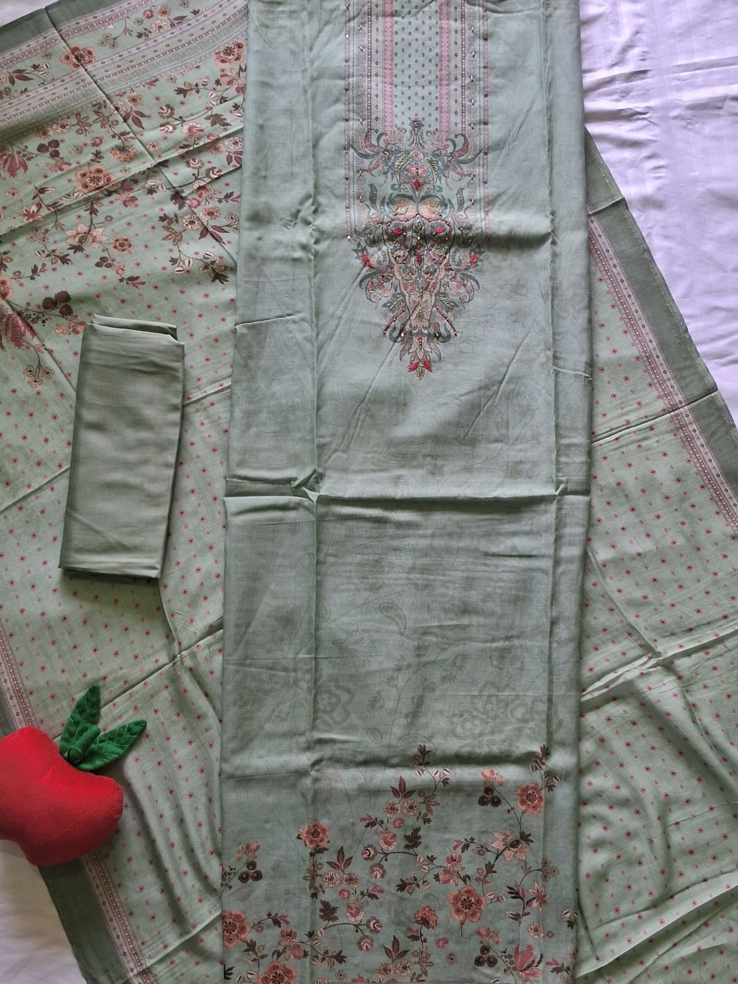 SAGE GREEN MUSLIN KATLI WORK SUIT