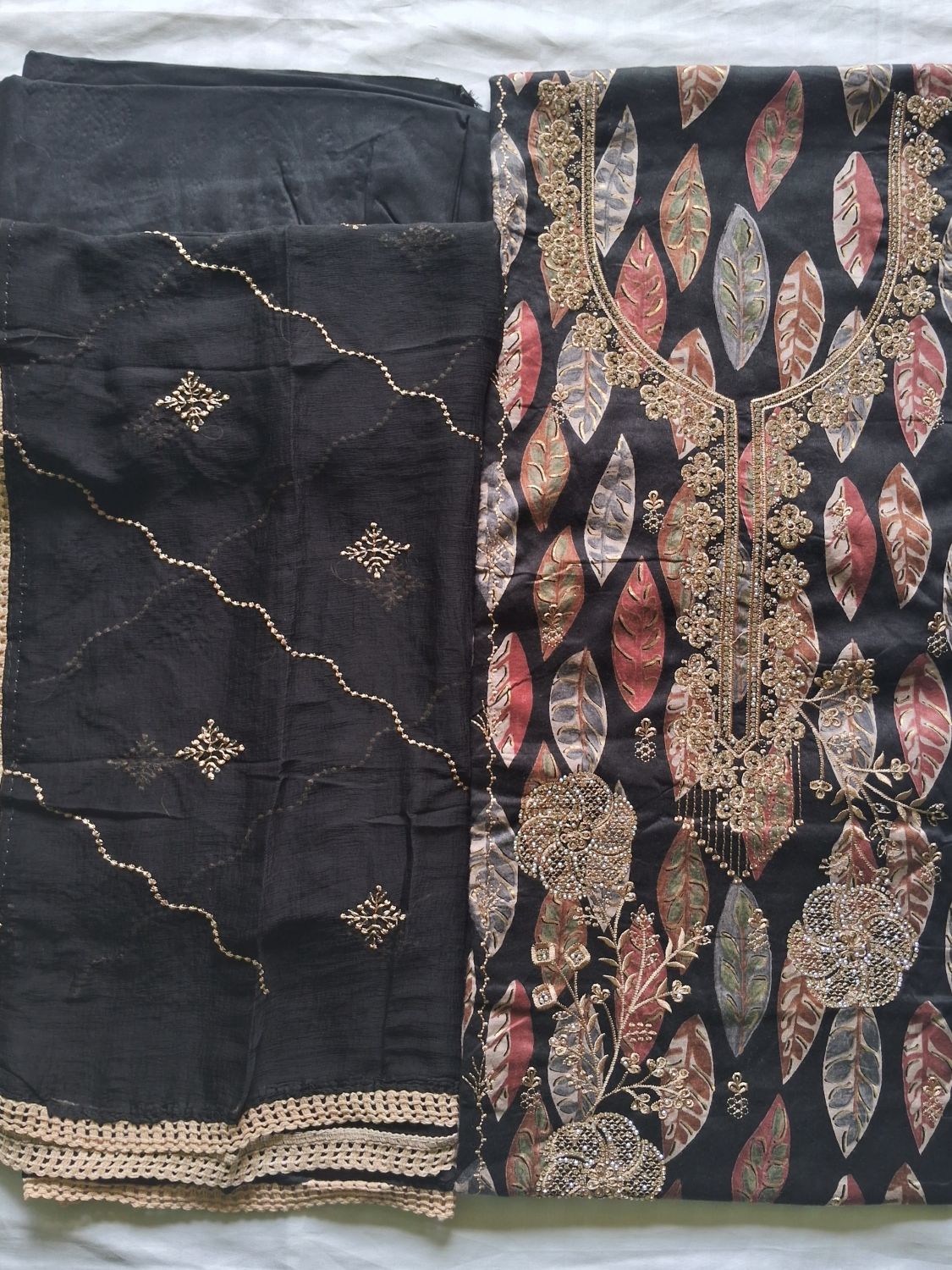 TURKISH BLACK ORCHID BLOOM COTTON SUIT