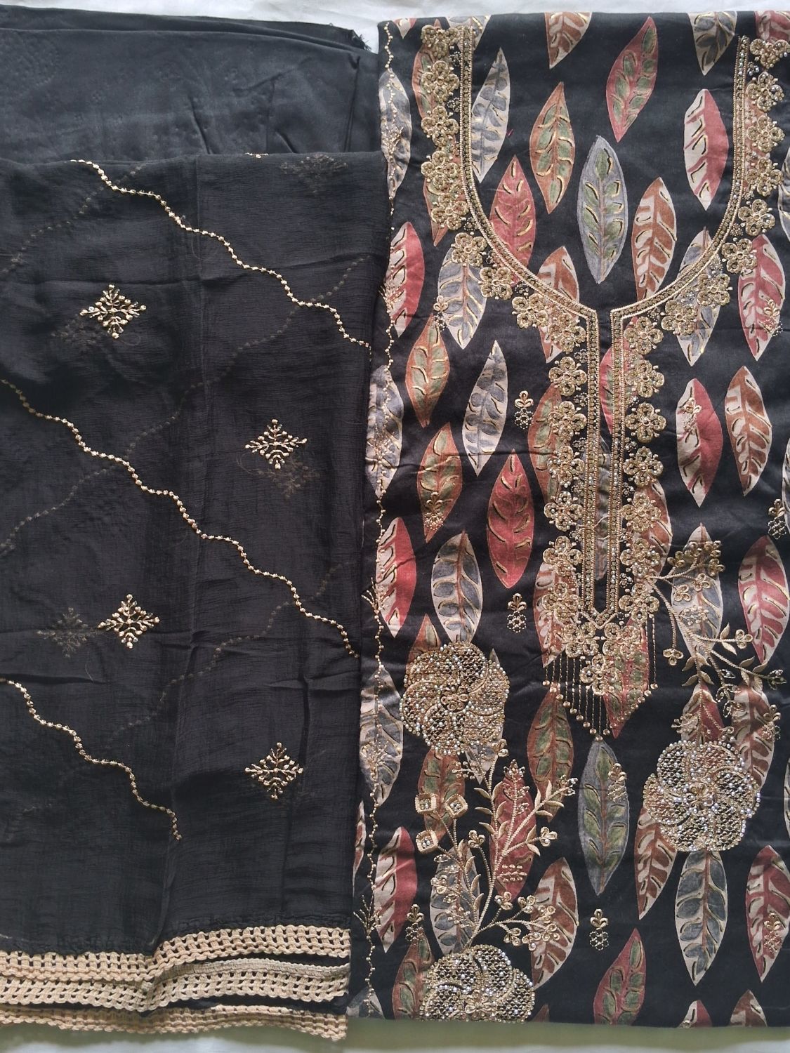 TURKISH BLACK ORCHID BLOOM COTTON SUIT